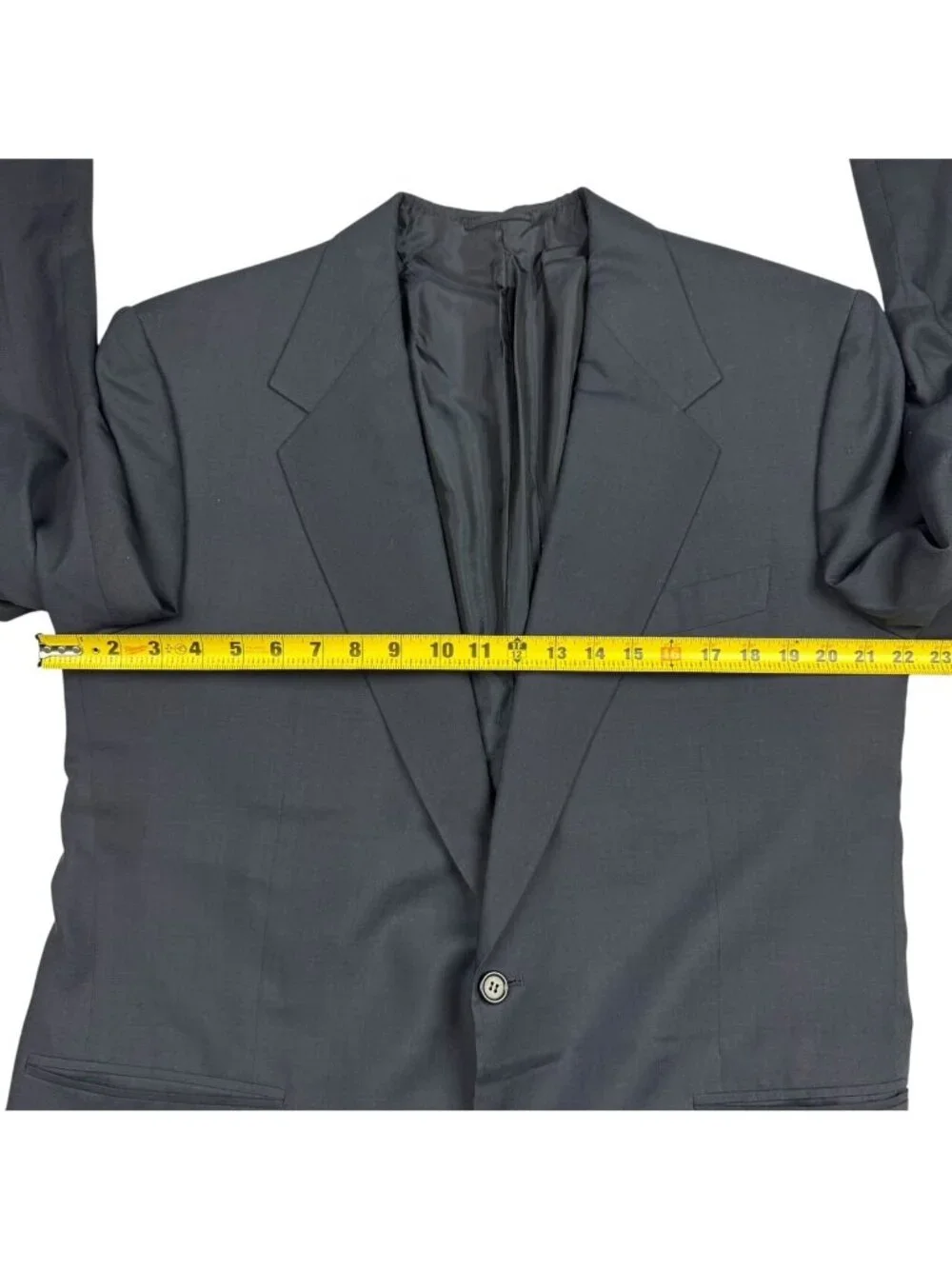 William Fioravanti Mens Wool Bespoke 2-Button Blazer Gray • 44L